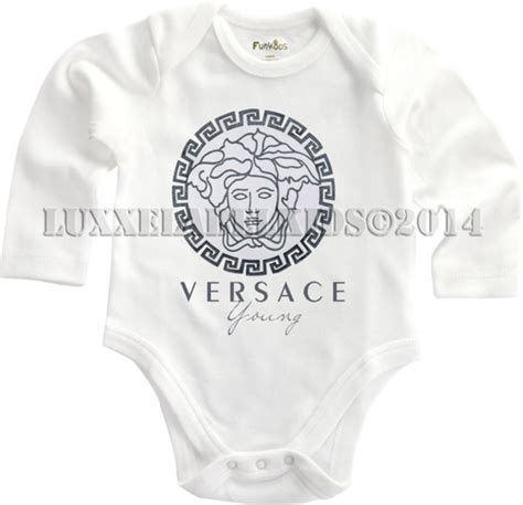 baby versace clothes|versace baby onsie.